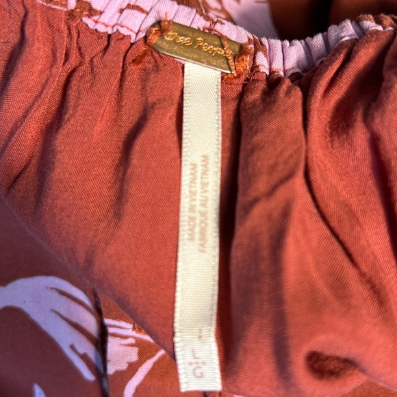 Free People Floral Spaghetti-Strap Maxi Dress in Mauve Pink Size Large - Picture 9 of 9